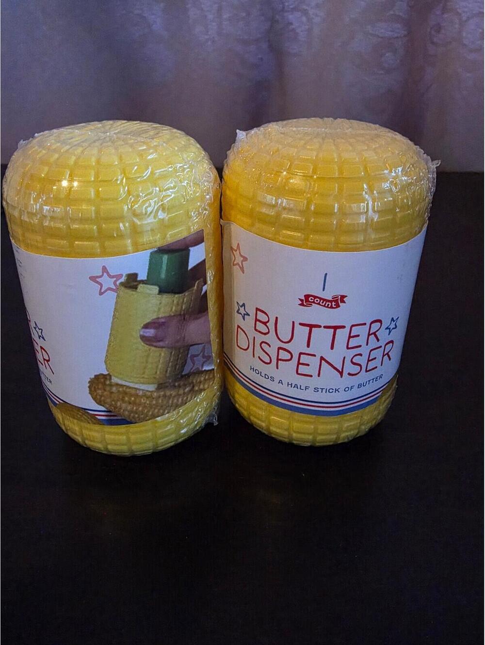 Butter Dispensers Corn On The Cobb Holds Half Stick Of Butter Set Of 2 - BNWT
